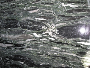 China Yunnan Green Granite Slabs & Tiles, Sea Wave Green Granite Slabs & Tiles