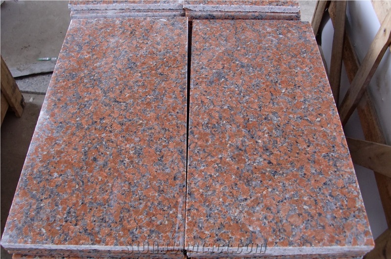 G562 Granite, Chinese Red Granite Slabs & Tiles