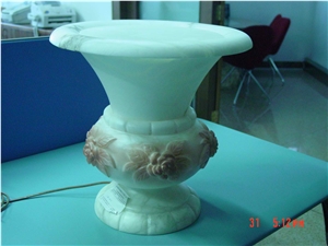 Stone Flower Pot, Onyx Flower Pot