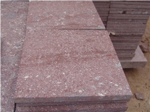 Cheap Granite Paving Stone, Dayang Red Driveway, Red Porphyry Garden