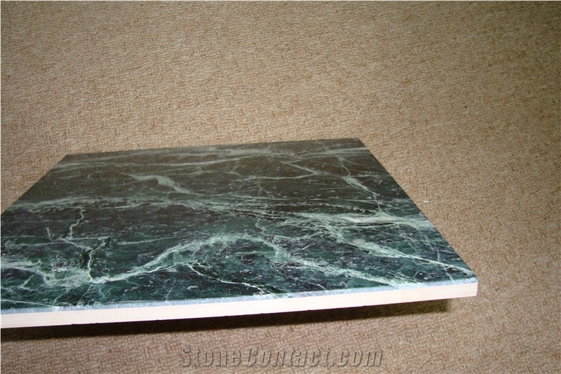 China Green Marble Composite,Laminated Tiles