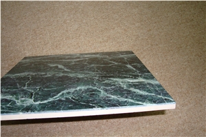 China Green Marble Composite,Laminated Tiles