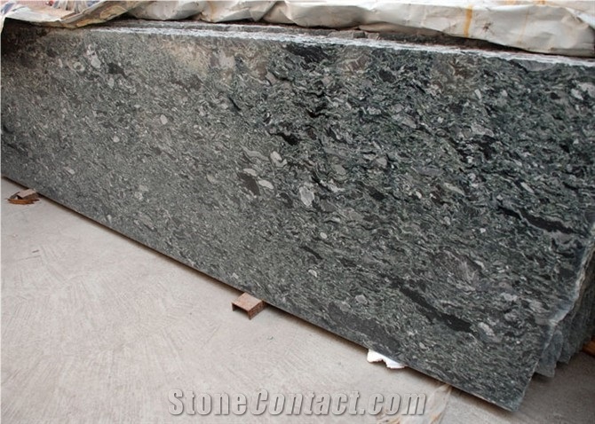 China High Quality Green Granite , Fantasy Ocean Green Granite Slab & Tile