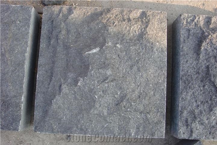 Chinese Black Basalt Paving Stone, Black Basalt Cubic Stone , Natural Black Basalt Cobble
