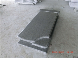 Chinese Granite Tombstone , Poland Style Gravestone , Granite Euro Monument, G648 Red Granite Gravestone
