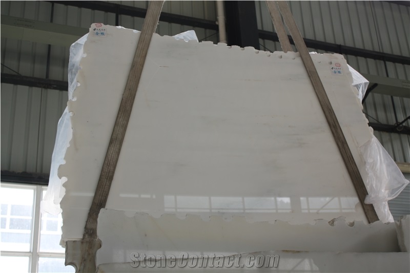 Chinese White Jade with Super Quality, White Onyx Slab & Tile