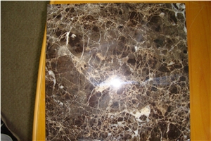 Composited Emperador Dark Marble with Porcelain Backing