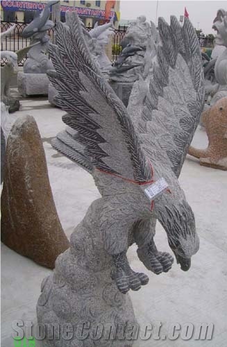 Eagle Style Of G603 Sculpture , Supply Different Kinds Of Natural Stone Animal Sculpture & Statues, G603 Granite Statues