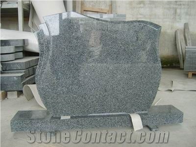G654 Dark Grey Granite Tombstone, China Granite Monument, Grey Granite Gravestone