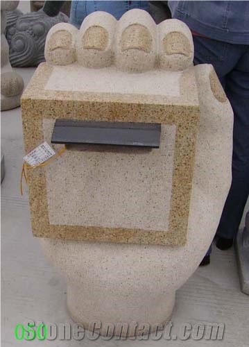 G682 Granite Mailbox , Supply Different Kinds Of Natural Stone Animal Garden Mailbox