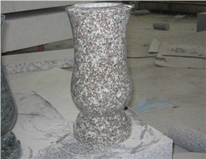 G687 Granite Tombstone Vases,Cheap Granite Vases