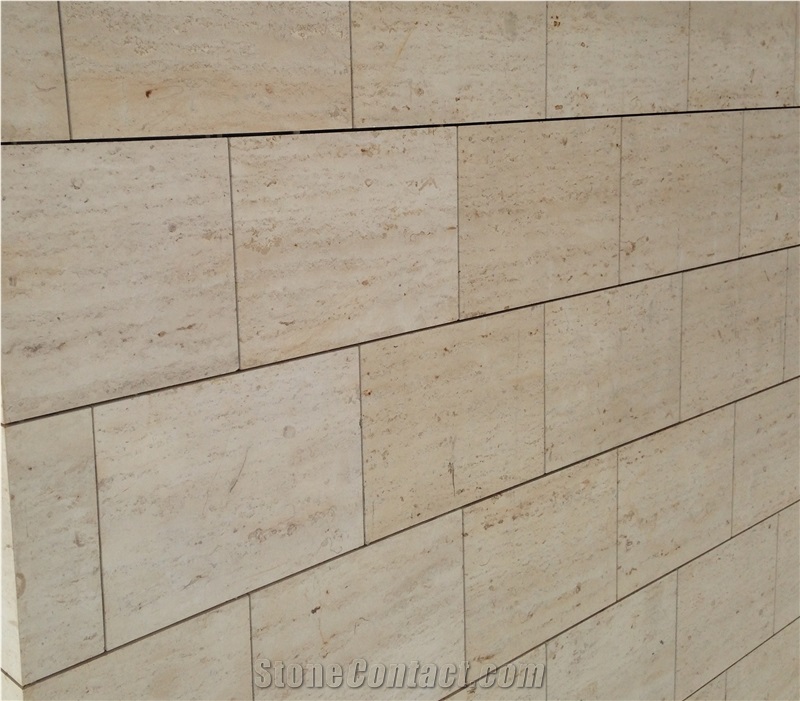 Germany Jura Beige Limestone Wall Cladding, 11th Layer Of Jura Beige with Veins Cutting