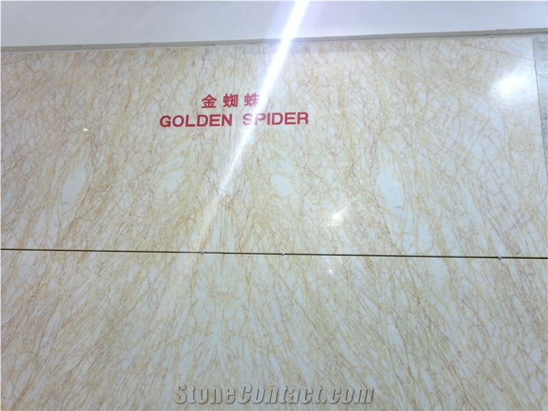 Golden Spider Marble Polished Slab,Tiles