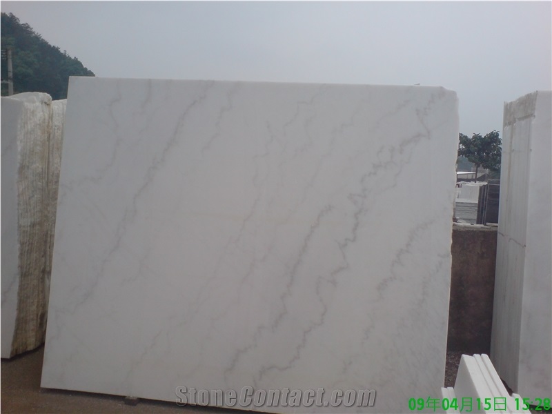 Guang Xi White Marble Polished Slab,Tiles