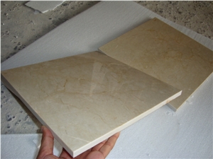 High Quality Crema Marfil Lamitated with Ceramic Tile , Cheap Composited Tile