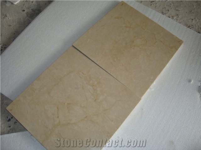 High Quality Crema Marfil Lamitated with Ceramic Tile , Cheap Composited Tile