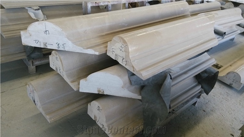 Marble Moulding and Borders for Projects, Biege Black Beige Marble Mouldings