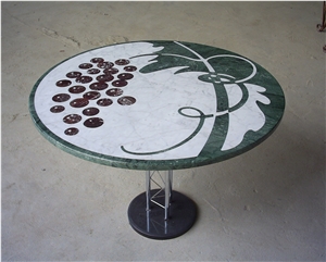 Marble Water-Jet Medallion Table
