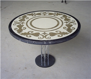 Marble Waterjet Medallions,Round Medallions Table Tops