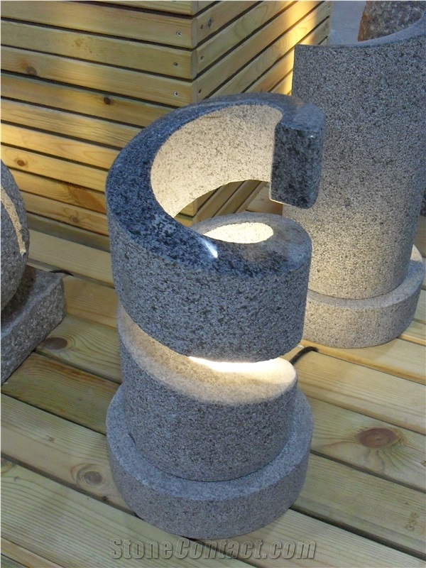 Natural Stone Garden Lanterns, Chinese Grey Granite Lanterns