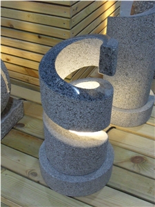 Natural Stone Garden Lanterns, Chinese Grey Granite Lanterns