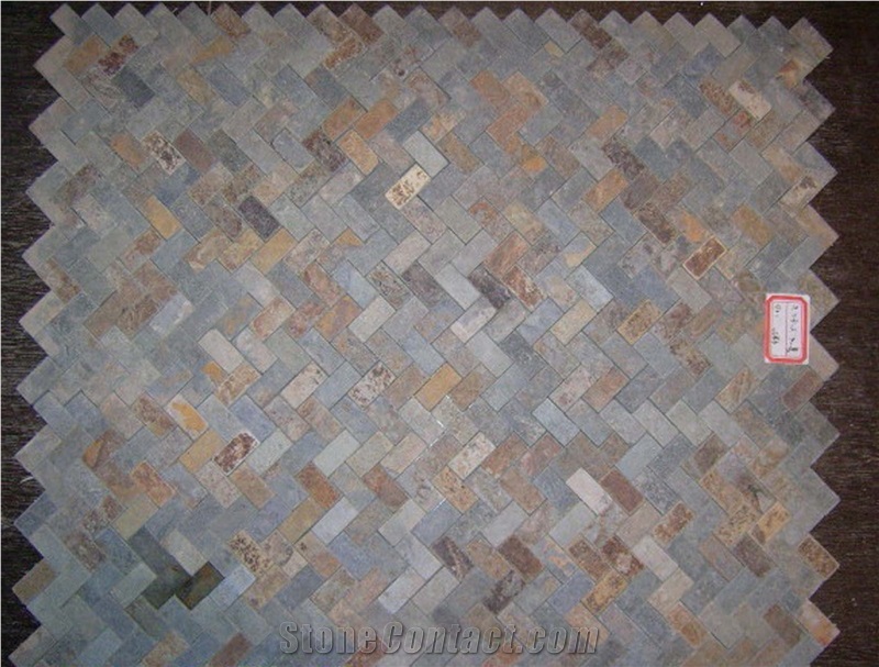 Rusty Slate Mosaic Tile