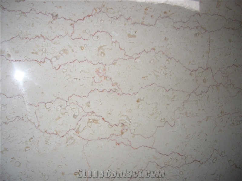 Shell Beige Marble Slabs&Tiles,Beige Marble with Red Lines Slabs&Tiles