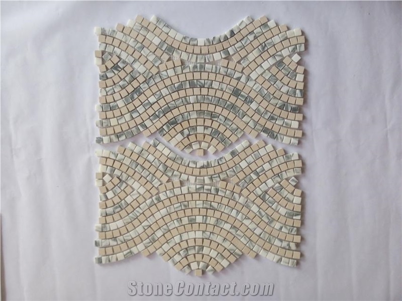 Special Design Marble Mosaic Tiles, New Marble Polished Mosaic Tiles, Mosaic Pattern Tiles