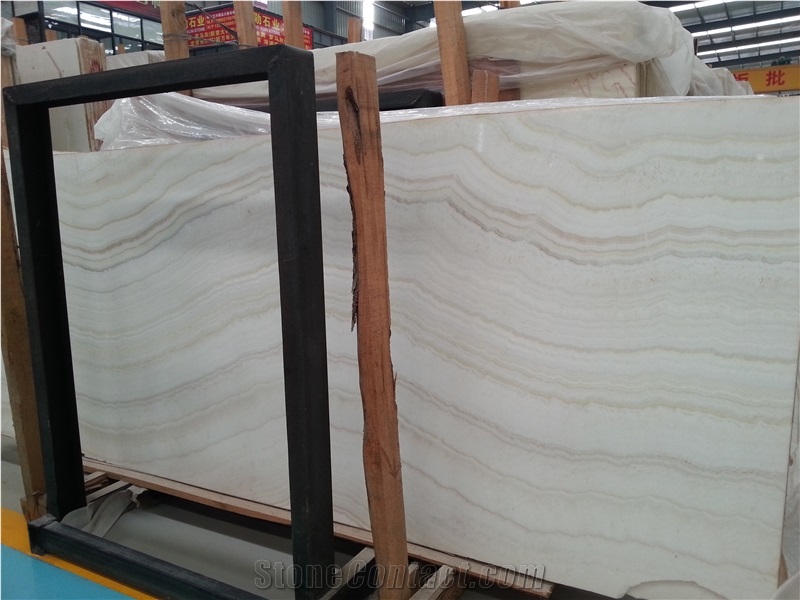 Super Quality White Wooden Onyx Marble, Polished White Wooden Onyx Slab & Tile