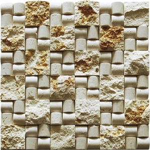 Tumbled Travertine Mosaic Tile
