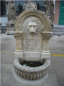 Archaistic Wall Fountain, Archaistic Sculptured Fountains, Wall Mounted Fountains