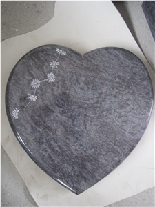 Aurora heart tomstone,English style headstone
