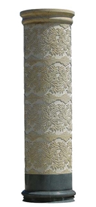 Beige Marble Round Column,Hand-Craved Roman Column