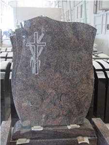 Best Price Of Multicolor Red Granite Headstone, Gravstone, Tombstone