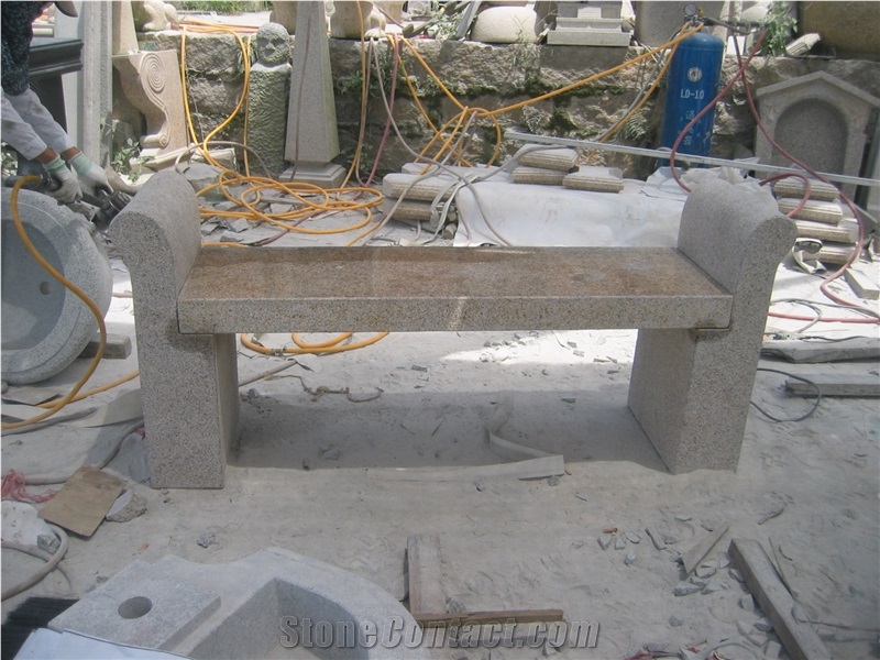Best Selling Yellow Graniter Bench, Polished Surface Finsihed Bench, G682 Yellow Granite Bench