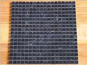 Black Marble Mosaic Polished,brick mosaic,wall mosaic,floor mosaic