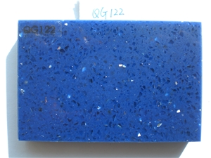 Blue Artificial Quartz Stone Tile and Slab