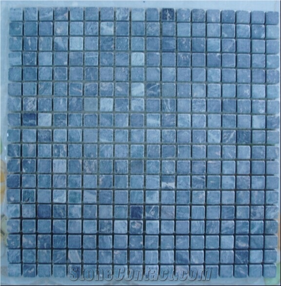 Blue Brick Polished Mosaic