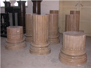Brown Marble Column,Round Column & Pillars