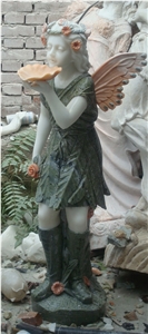 Child Angel Sculpture,Angel Stone Carving,Garden Suclptures
