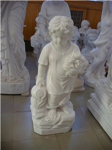Children Sculpture, Western Figure Statue, Garden Sculpture