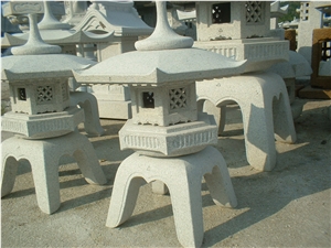 China G603 Grey Stone Lanterns, G603 Grey Granite Lanterns