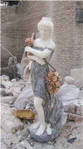 China Juparan granite sculpture,woman statues,human stone carving