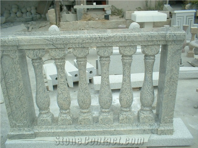 China Juparana Balustrade Grey Granite Railings