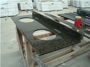 Chinese Black Granite Bathroom Countertop for Hot Sale, Black Granite Countertops