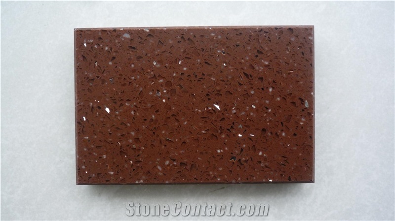 Competitive Price Brown Artificial Quartz Stone