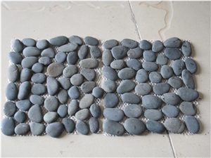 Dark Grey Pebble Stone Mosaic Tile
