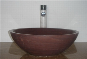 Dark Red Marble Basin, Red Marble Sinks & Basins