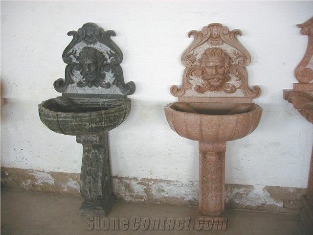 Wall Mounted Fountains,Entrance Fountain,Marble Sculptured Fountain
