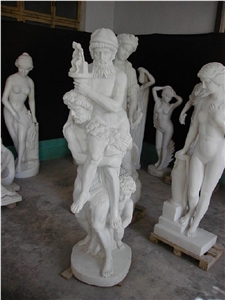 European Human Sculpture, Roman Figures Stone Carving Statue,Outdoor Garden White Marble Sculptures